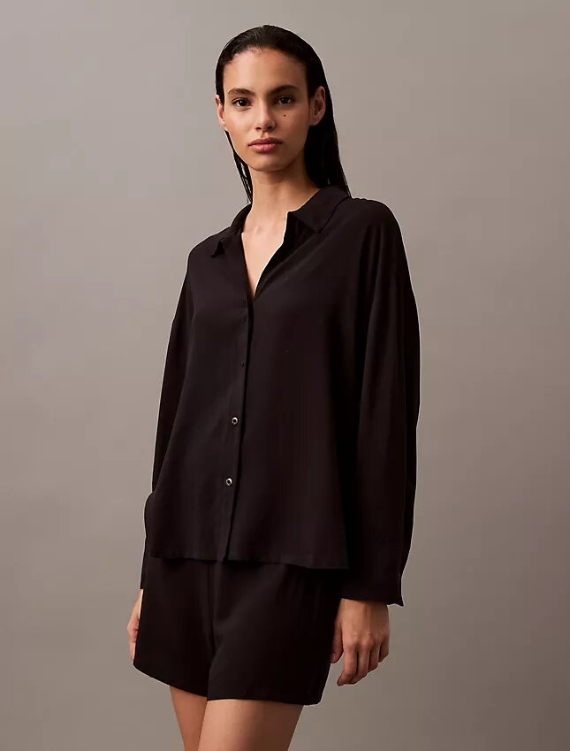 Pantaloni scurți de dormit din viscoză țesută Pantaloni scurți de dormit din viscoză țesută