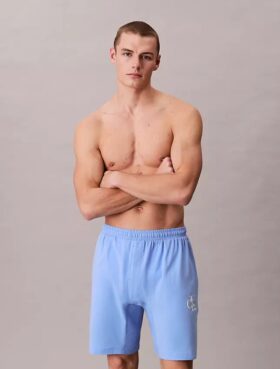 Pantaloni scurți de dormit Icon Cotton Stretch cu monogramă