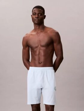 Pantaloni scurți de dormit Icon Cotton Stretch cu monogramă