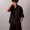 Pantaloni scurți din bumbac elastic, fără nasturi Pantaloni scurți din bumbac elastic, fără nasturi