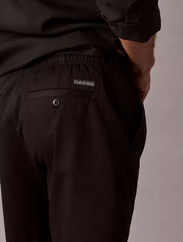 Pantaloni scurți din bumbac elastic, fără nasturi Pantaloni scurți din bumbac elastic, fără nasturi