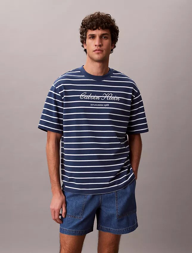 Pantaloni scurți din denim cu amestec de in, cu talie elastică Pantaloni scurți din denim cu amestec de in, cu talie elastică