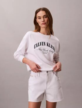 Pantaloni scurți din denim cu talie înaltă