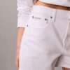 Pantaloni scurți din denim cu talie înaltă Pantaloni scurți din denim cu talie înaltă