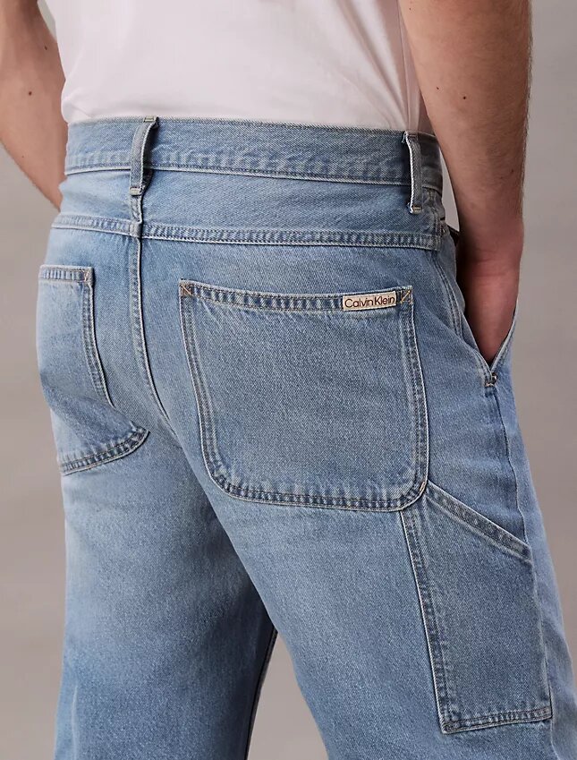 Pantaloni scurți din denim în stil carpenter din anii ’90 Pantaloni scurți din denim în stil carpenter din anii ’90