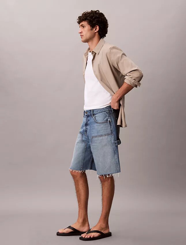 Pantaloni scurți din denim utilitar din anii ’90 Pantaloni scurți din denim utilitar din anii ’90
