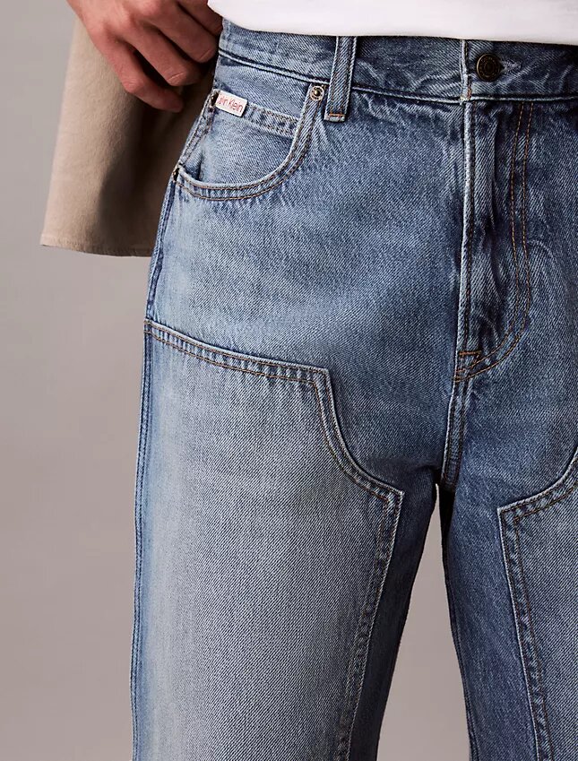 Pantaloni scurți din denim utilitar din anii ’90 Pantaloni scurți din denim utilitar din anii ’90