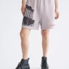 Pantaloni scurți din fleece cu imprimeu grafic Standards Ruins Pantaloni scurți din fleece cu imprimeu grafic Standards Ruins