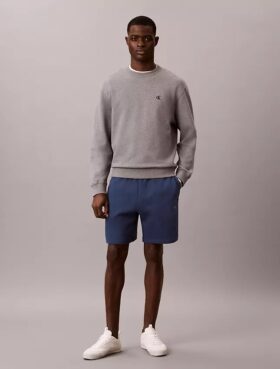 Pantaloni scurți din fleece cu logo de arhivă