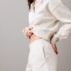 Pantaloni scurți din fleece cu logo de arhivă Pantaloni scurți din fleece cu logo de arhivă