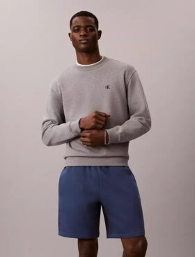 Pantaloni scurți din fleece cu logo de arhivă