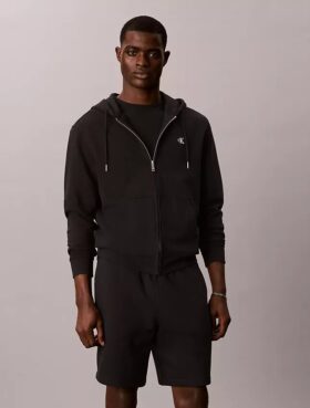 Pantaloni scurți din fleece cu logo de arhivă