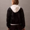 Pantaloni scurți din fleece cu logo de arhivă Pantaloni scurți din fleece cu logo de arhivă