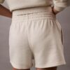 Pantaloni scurți din fleece cu logo de arhivă Pantaloni scurți din fleece cu logo de arhivă