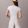 Pantaloni scurți din fleece cu logo de arhivă Pantaloni scurți din fleece cu logo de arhivă