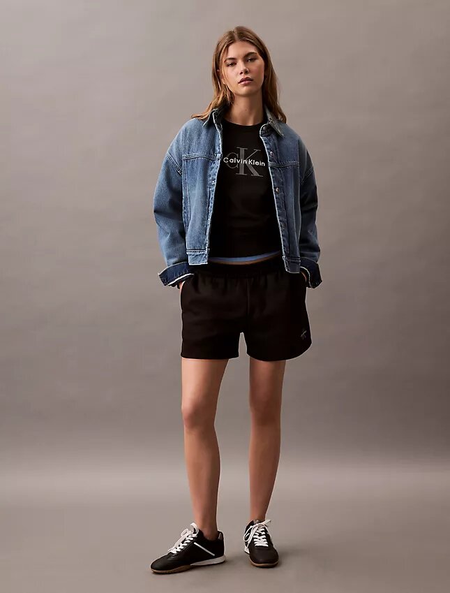 Pantaloni scurți din fleece Monologo Pantaloni scurți din fleece Monologo