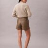 Pantaloni scurți din imitație de piele Pantaloni scurți din imitație de piele