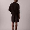 Pantaloni scurți din in și bumbac, fără nasturi Pantaloni scurți din in și bumbac, fără nasturi