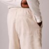 Pantaloni scurți din in și bumbac, fără nasturi Pantaloni scurți din in și bumbac, fără nasturi