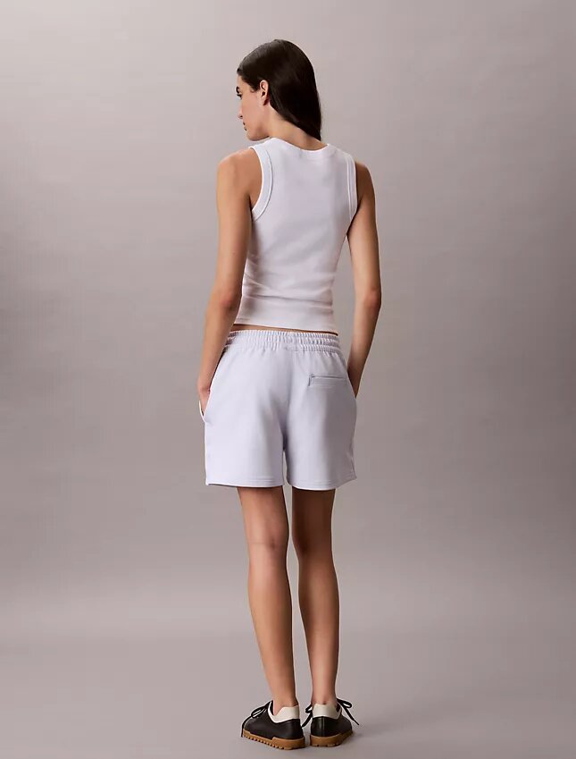 Pantaloni scurți din material frotir cu bandă cu logo Pantaloni scurți din material frotir cu bandă cu logo