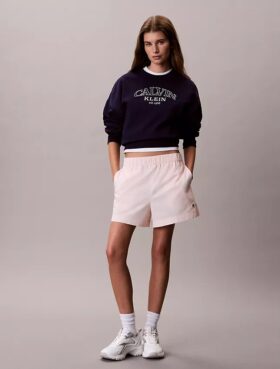 Pantaloni scurți din poplin de bumbac