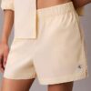 Pantaloni scurți din poplin de bumbac Pantaloni scurți din poplin de bumbac