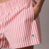 Pantaloni scurți din poplin de bumbac cu dungi