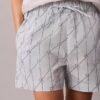 Pantaloni scurți din poplin de bumbac cu imprimeu Pantaloni scurți din poplin de bumbac cu imprimeu