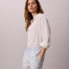 Pantaloni scurți din poplin de bumbac cu imprimeu Pantaloni scurți din poplin de bumbac cu imprimeu