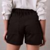 Pantaloni scurți din satin de bumbac Pantaloni scurți din satin de bumbac