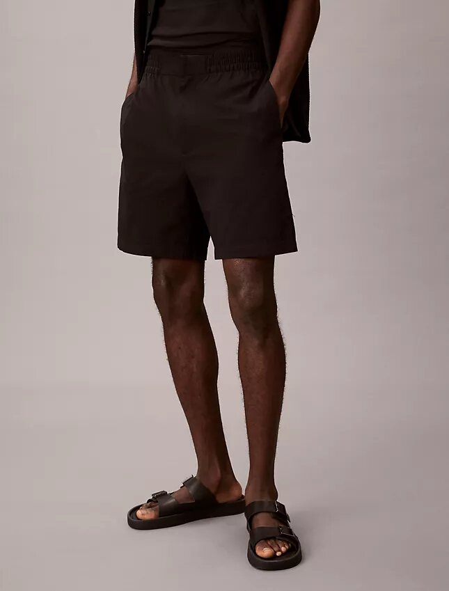 Pantaloni scurți din seersucker Pantaloni scurți din seersucker