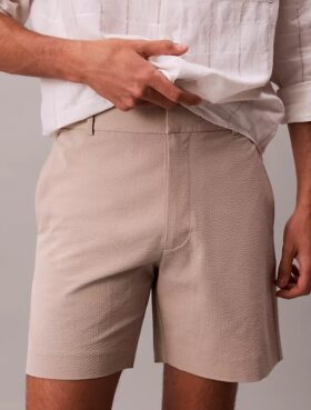 Pantaloni scurți din seersucker Pantaloni scurți din seersucker