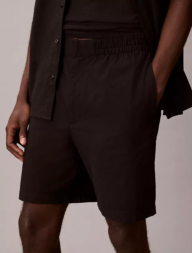 Pantaloni scurți din seersucker Pantaloni scurți din seersucker