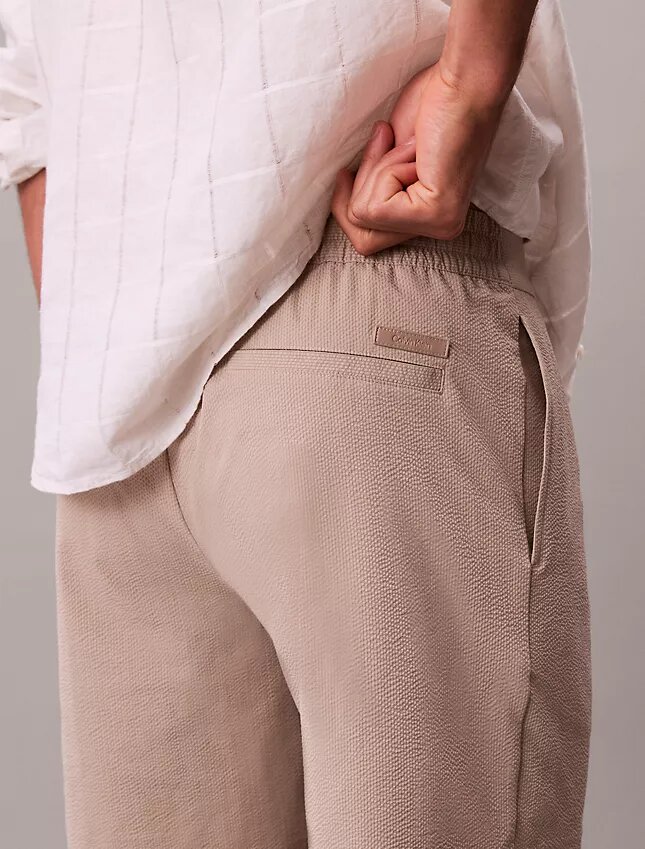 Pantaloni scurți din seersucker Pantaloni scurți din seersucker