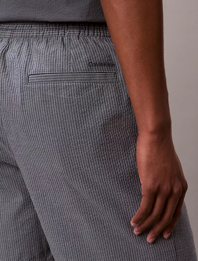 Pantaloni scurți din seersucker Pantaloni scurți din seersucker