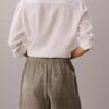 Pantaloni scurți din tifon dublu, cu talie elastică