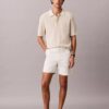 Pantaloni scurți drepți din Cotton Stretch Pantaloni scurți drepți din Cotton Stretch