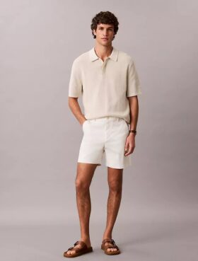 Pantaloni scurți drepți din Cotton Stretch