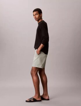 Pantaloni scurți drepți din Cotton Stretch