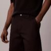 Pantaloni scurți drepți din Cotton Stretch Pantaloni scurți drepți din Cotton Stretch