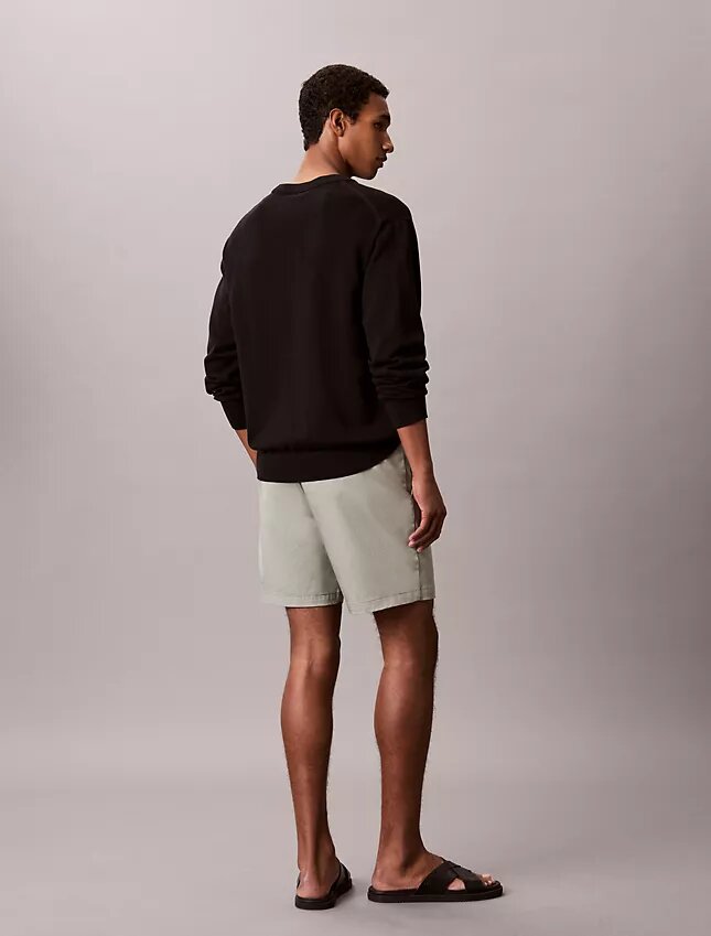 Pantaloni scurți drepți din Cotton Stretch Pantaloni scurți drepți din Cotton Stretch