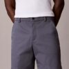 Pantaloni scurți drepți din Cotton Stretch Pantaloni scurți drepți din Cotton Stretch