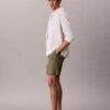 Pantaloni scurți drepți din seersucker elastic, 18 cm Pantaloni scurți drepți din seersucker elastic, 18 cm