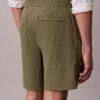Pantaloni scurți drepți din seersucker elastic, 18 cm Pantaloni scurți drepți din seersucker elastic, 18 cm