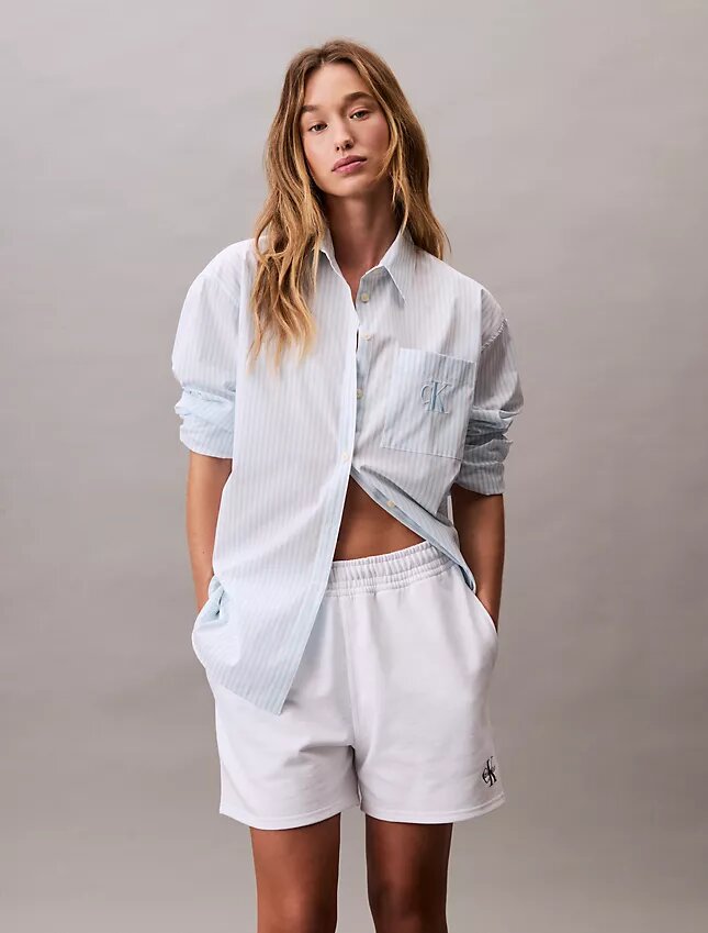 Pantaloni scurți Monologo din French Terry Pantaloni scurți Monologo din French Terry