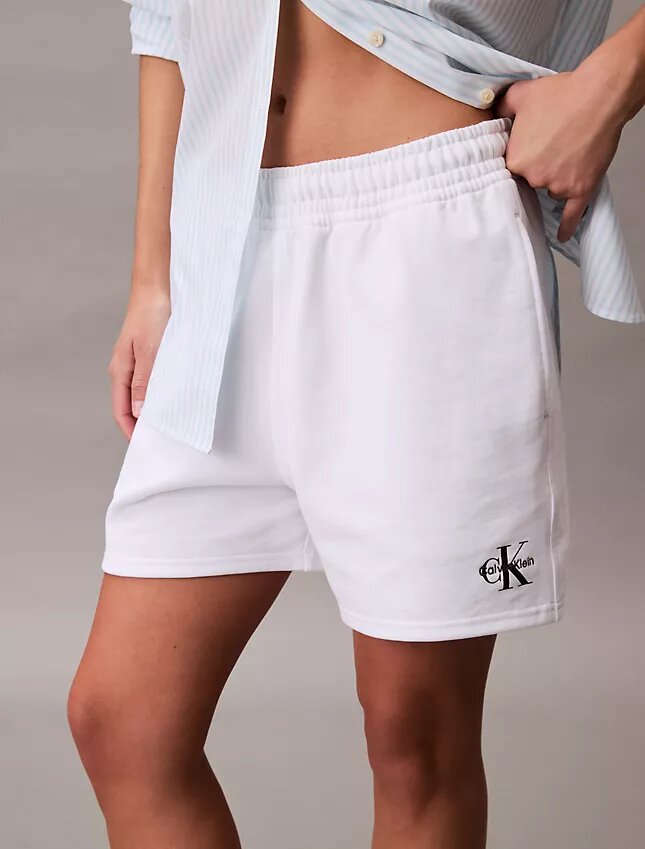 Pantaloni scurți Monologo din French Terry Pantaloni scurți Monologo din French Terry