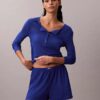 Pantaloni scurți ușori cu tricotaj tip waffle Pantaloni scurți ușori cu tricotaj tip waffle