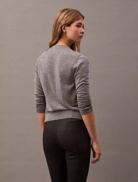 Pantaloni skinny cu imprimeu în carouri Ponte
