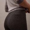 Pantaloni skinny cu imprimeu în carouri Ponte