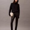 Pantaloni skinny cu imprimeu în zig-zag